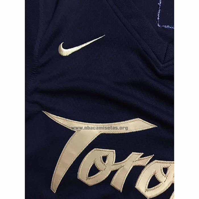 Camiseta Toronto Raptors Fred Vanvleet NO 23 Ciudad 2019-20 Negro